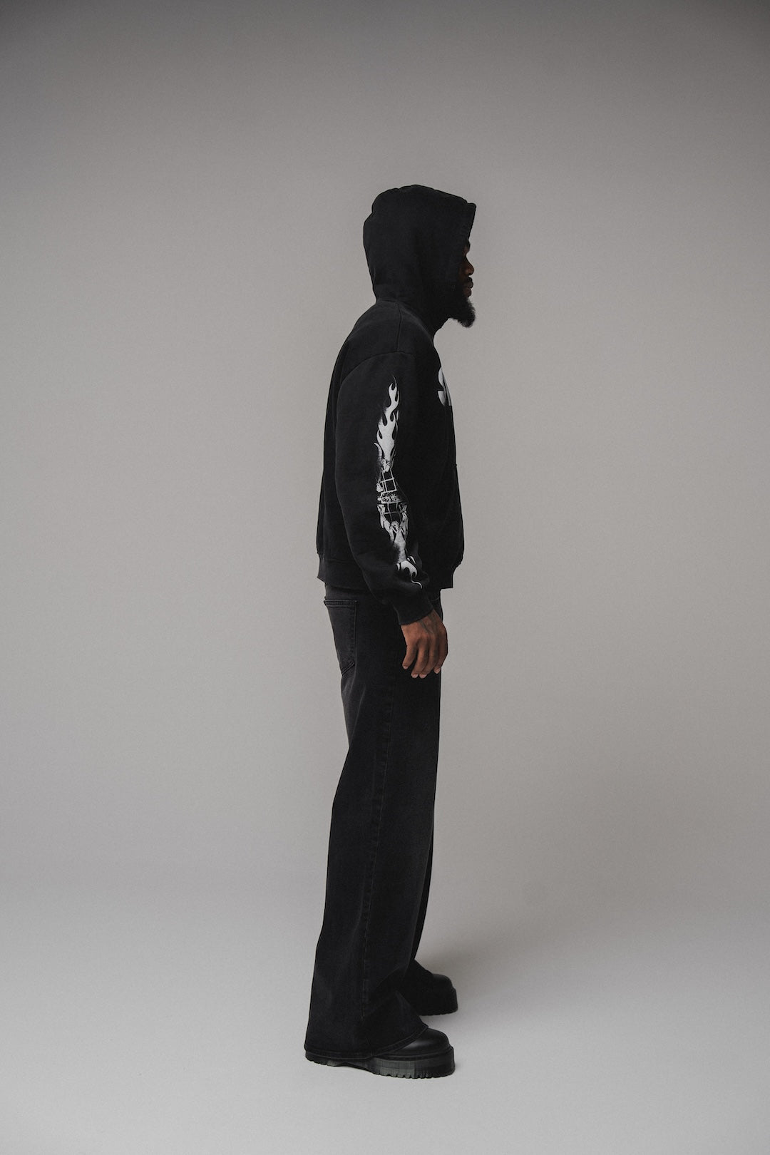 Flamed Logo Hoodie